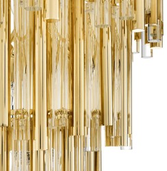 Casa Padrino araña de lujo oro diámetro 57 x H. 88 cm - muebles de hotel