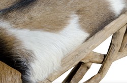 Casa Padrino bench with goat skin 160 x 50 x H. 55 cm - luxury furniture