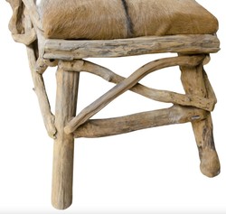 Casa Padrino bench with goat skin 160 x 50 x H. 55 cm - luxury furniture