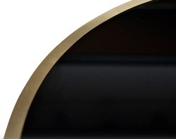 Casa Padrino mesa de comedor de lujo negro / oro 110 x 70 x H. 76 cm - muebles de comedor de diseño