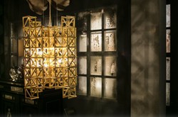 Casa Padrino designer pendant lamp brass 45 x 45 x H. 60 cm - Hotel Furniture