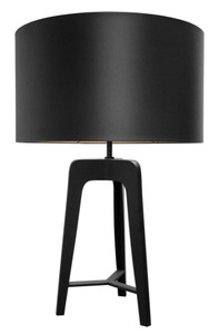 Casa Padrino lampe de table design noir mat 60,5 x H. 91 cm - mobilier de restaurant d'hôtel