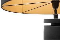 Casa Padrino lampe de table design noir mat 60,5 x H. 90 cm - mobilier de restaurant d'hôtel