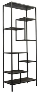 Casa Padrino estantería de diseño negro 80 x 40 x H. 210 cm - calidad de lujo