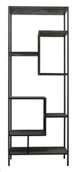 Casa Padrino estantería de diseño negro 80 x 40 x H. 210 cm - calidad de lujo