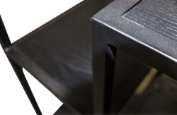 Casa Padrino estantería de diseño negro 80 x 40 x H. 210 cm - calidad de lujo