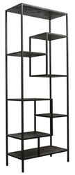 Casa Padrino estantería de diseño negro 80 x 40 x H. 210 cm - calidad de lujo