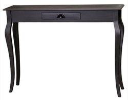 Casa Padrino console de salle de bain avec tiroir en noir 120 x 30 x H. 90 cm - Meubles Art Nouveau