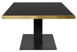 Casa Padrino table à manger design noir / or 120 x 120 x H. 76 cm - meubles de salle à manger de luxe