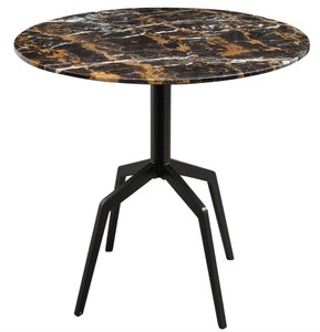 Casa Padrino table de salle à manger de luxe noir 80 x H. 76 cm - Meubles de Salle à Manger