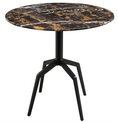 Casa Padrino mesa de comedor de lujo negra 80 x H. 76 cm - Muebles de Comedor
