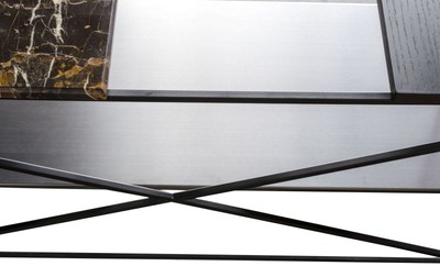 Casa Padrino Luxus Wohnzimmerschrank Schwarz 110 x 45 x H. 100,5 cm - Designer Regalschrank