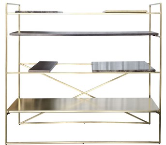 Casa Padrino mueble de sala de estar de lujo dorado 110 x 45 x H. 100,5 cm - armario de diseño