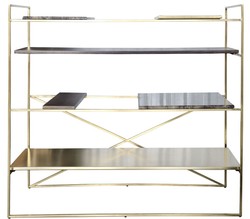 Casa Padrino mueble de sala de estar de lujo dorado 110 x 45 x H. 100,5 cm - armario de diseño