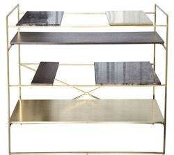 Casa Padrino mueble de sala de estar de lujo dorado 110 x 45 x H. 100,5 cm - armario de diseño
