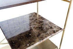 Casa Padrino mueble de sala de estar de lujo dorado 110 x 45 x H. 100,5 cm - armario de diseño