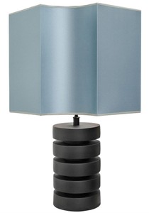 Casa Padrino lampe de table de luxe noir mat / turquoise 55 x H. 78 cm - qualité luxe