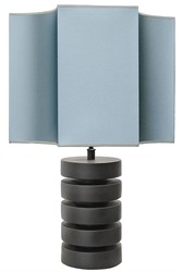 Casa Padrino lampe de table de luxe noir mat / turquoise 55 x H. 78 cm - qualité luxe