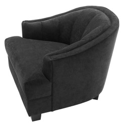 Casa Padrino silla de sala de estar en negro 93 x 90 x H. 75 cm - muebles de lujo