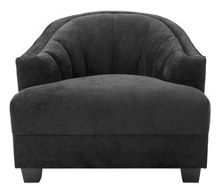 Casa Padrino silla de sala de estar en negro 93 x 90 x H. 75 cm - muebles de lujo