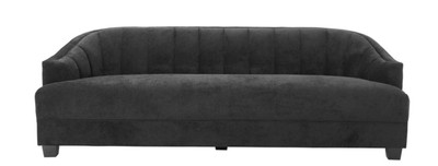 Casa Padrino Luxus Wohnzimmer Sofa in schwarz 230 x 90 x H. 75 cm - Luxus Möbel