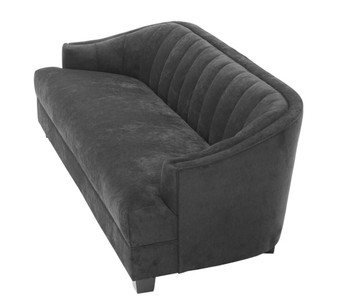 Casa Padrino Luxus Wohnzimmer Sofa in schwarz 230 x 90 x H. 75 cm - Luxus Möbel