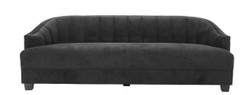 Casa Padrino sofá de la sala de estar de lujo en negro 230 x 90 x H. 75 cm - muebles de lujo