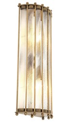 Casa Padrino luxury wall lamp antique brass 22 x 11 x H. 54 cm - Hotel Restaurant Collection