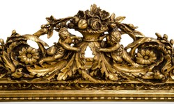 Casa Padrino Antique Style Wall Mirror Gold 142 x H. 100 cm - Baroque Furniture