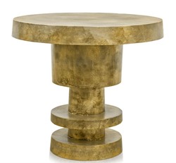 Casa Padrino mesa auxiliar de oro antiguo 51.5 x H. 47.5 cm - mesa de salón