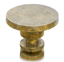 Casa Padrino mesa auxiliar de oro antiguo 51.5 x H. 47.5 cm - mesa de salón