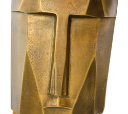 Casa Padrino lampe de table de luxe en laiton antique avec abat-jour de couleur ocre 60,5 x H. 75 cm - Lampes de Restaurant de l'hôtel