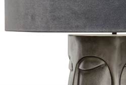 Casa Padrino lampe de table de luxe en bronze noir avec abat-jour anthracite 60 x H. 73 cm - Lampes de Restaurant de l'hôtel