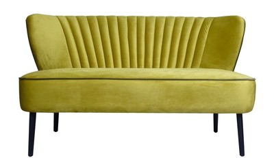 Casa Padrino sofá de la sala de estar de lujo dorado 129 x 75 x H. 73,5 cm - Muebles de Diseño