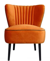 Casa Padrino fauteuil de salon de luxe orange 61 x 70 x H. 73 cm - Mobilier Design