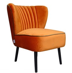 Casa Padrino fauteuil de salon de luxe orange 61 x 70 x H. 73 cm - Mobilier Design