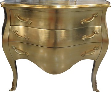 Casa Padrino Commode Baroque Or 100 cm - Meubles de style antique - Commodes Tiroirs Cabinet