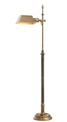 Casa Padrino luxury floor lamp vintage brass 21,5 x 20,5 x H. 130 cm - antique style furniture