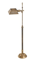 Casa Padrino luxury floor lamp vintage brass 21,5 x 20,5 x H. 130 cm - antique style furniture