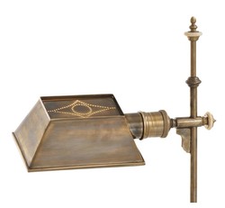 Casa Padrino luxury floor lamp vintage brass 21,5 x 20,5 x H. 130 cm - antique style furniture