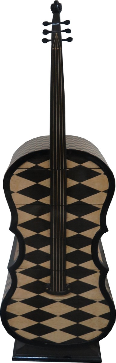 Casa Padrino Art Deco Designer Kommode im Bass Design Geige Instrument Möbel Ausgefallen Extravagant Designerkommode Möbel Einrichtung Stilvoll Luxus Casa Padrino Art Deco Designer Kommode im Bass Design Geige Instrument Möbel Ausgefallen Extravagant Designerkommode Möbel Einrichtung Stilvoll Luxus