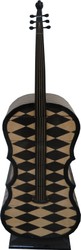 Casa Padrino Art déco Tiroirs Cabinet Check Patterns dans la conception d'instruments de basse - Handmade - Designer Drawers Cabinet