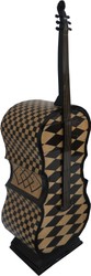 Casa Padrino Art déco Tiroirs Cabinet Check Patterns dans la conception d'instruments de basse - Handmade - Designer Drawers Cabinet