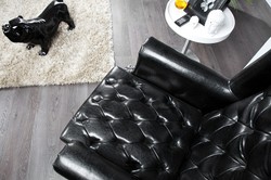 Casa Padrino Baroque Throne Armchair Black - Throne chair