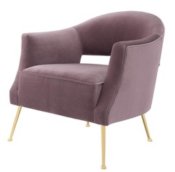 Casa Padrino Luxury Armchair Purple 71 x 75.5 x H. 74.5 cm - Hotel Furniture