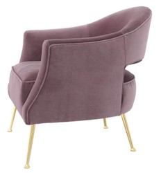 Casa Padrino Luxury Armchair Purple 71 x 75.5 x H. 74.5 cm - Hotel Furniture