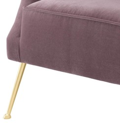 Casa Padrino Luxury Armchair Purple 71 x 75.5 x H. 74.5 cm - Hotel Furniture