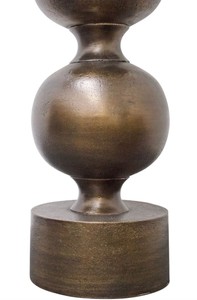 Casa Padrino Luxus Tischleuchte Antik Bronze / Altrosa 60 x H. 136 cm - Luxus Qualität
