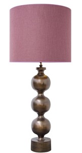 Casa Padrino lampe de table de luxe antique bronze / vieux rose 60 x H. 136 cm - Qualité Luxe
