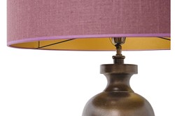 Casa Padrino lámpara de mesa de lujo bronce antiguo / rosa viejo 60 x H. 136 cm - Calidad de Lujo
